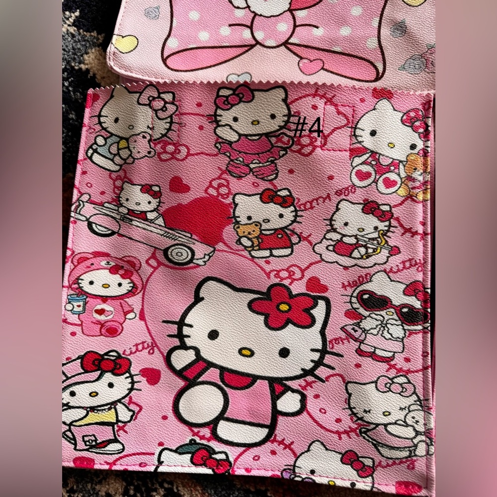 Hello Kitty & Sailor Moon pleather tote bag NEW w/ water bottle strap 12x8” - Picture 10 of 12